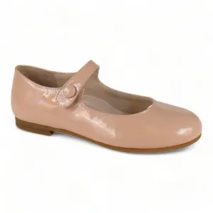 1314 - Nude Patent Leather Strap for Girl by London Kids