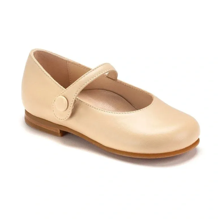 1643 - Cream Soft Leather Baby for Toddler/Girl by London Kids