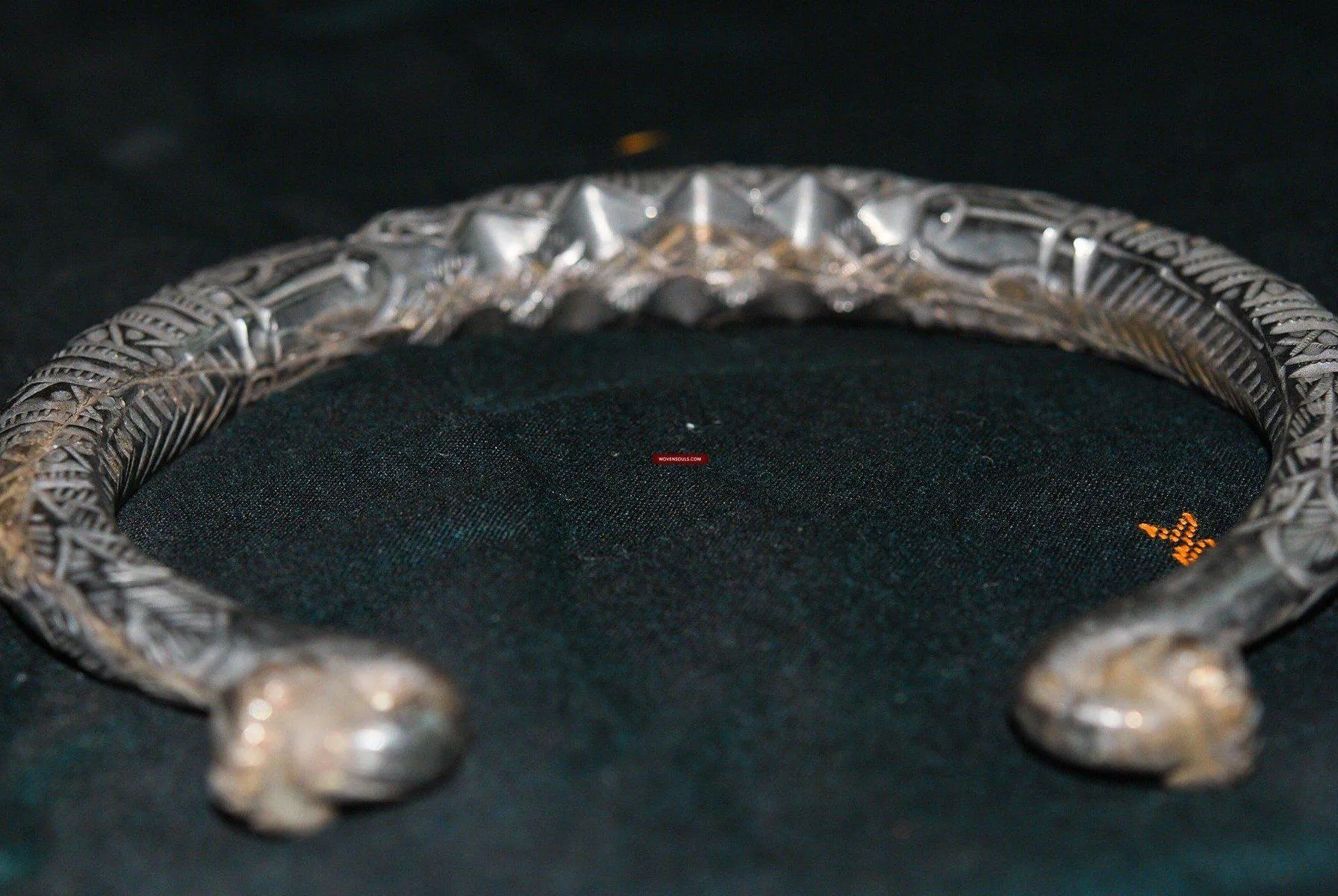 341 SOLD Vintage Silver Hansli Rigid Torque Necklace
