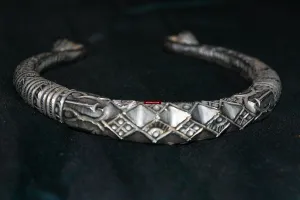 341 SOLD Vintage Silver Hansli Rigid Torque Necklace