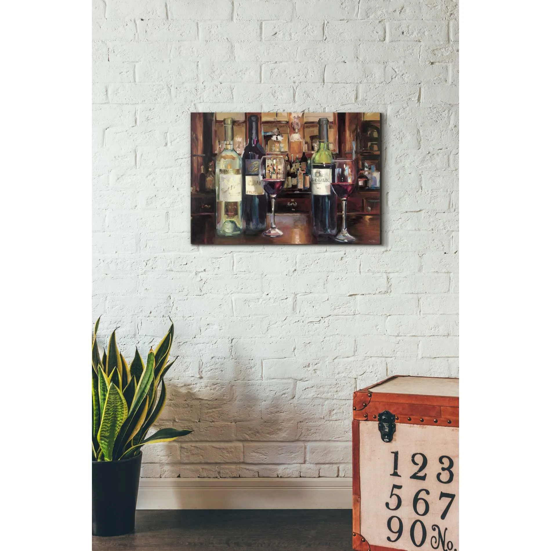 'A Reflection of Wine' by Marilyn Hageman, Canvas Wall Art