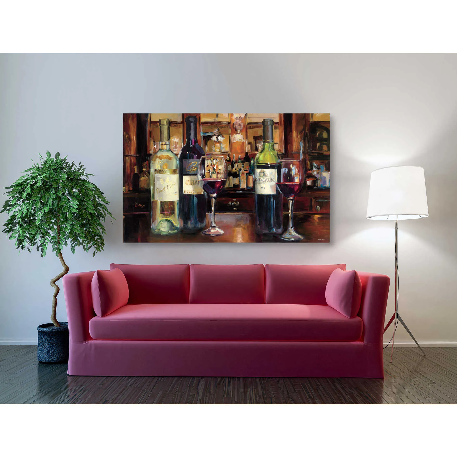 'A Reflection of Wine' by Marilyn Hageman, Canvas Wall Art