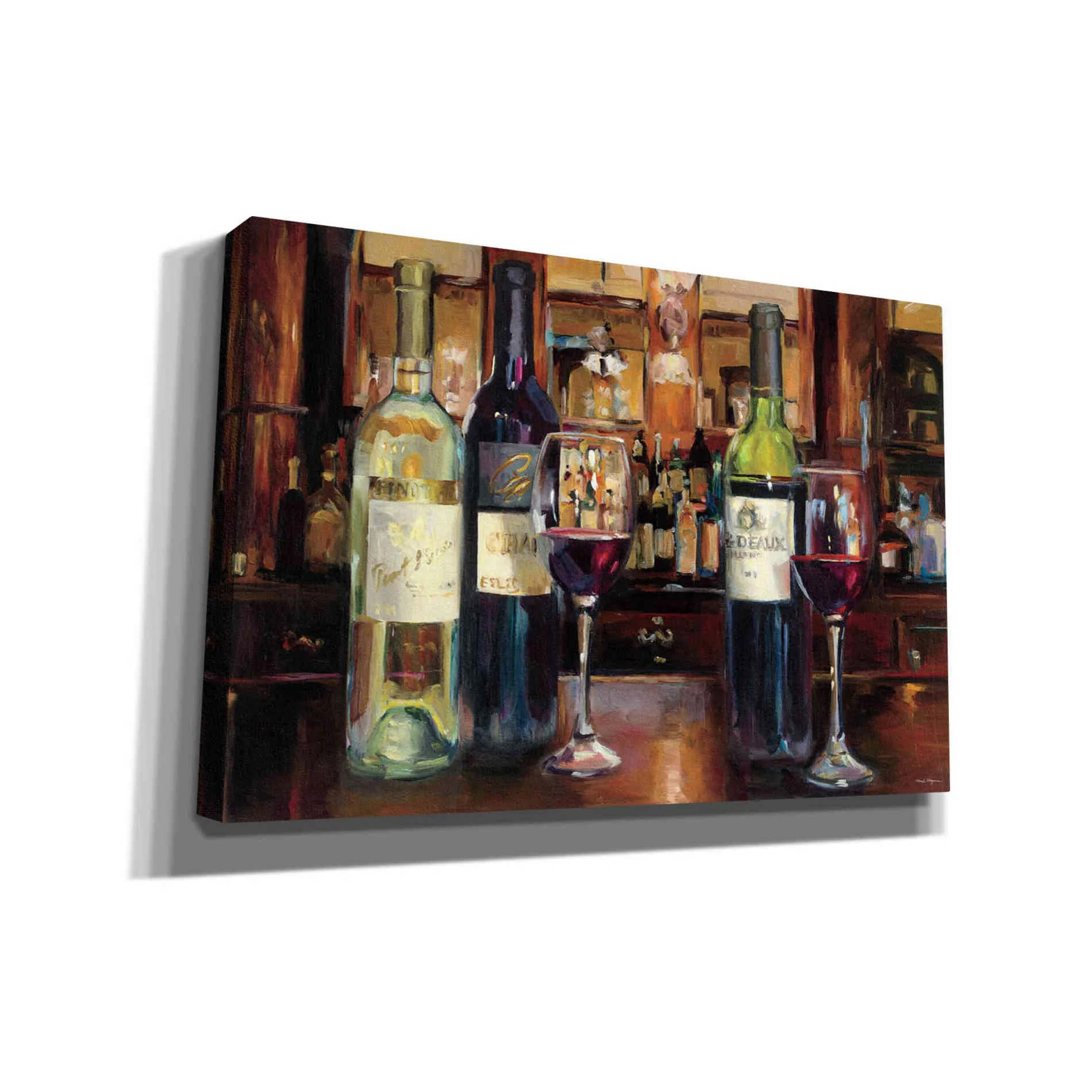 'A Reflection of Wine' by Marilyn Hageman, Canvas Wall Art