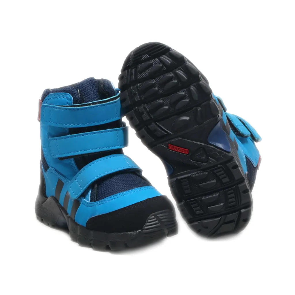 Adidas Holtanna Snow Boots Fabric Blue Colour For Kids