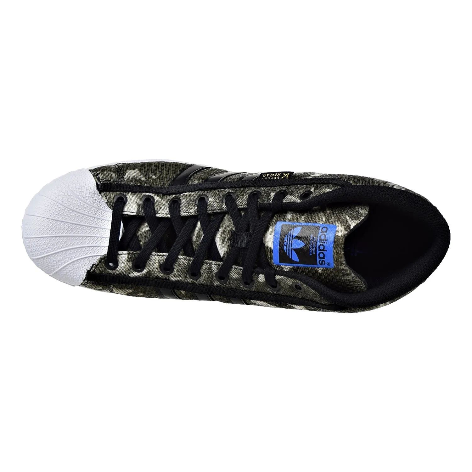 Adidas Pro Model Kevlar Men's Shoes Talc/Black/Blue