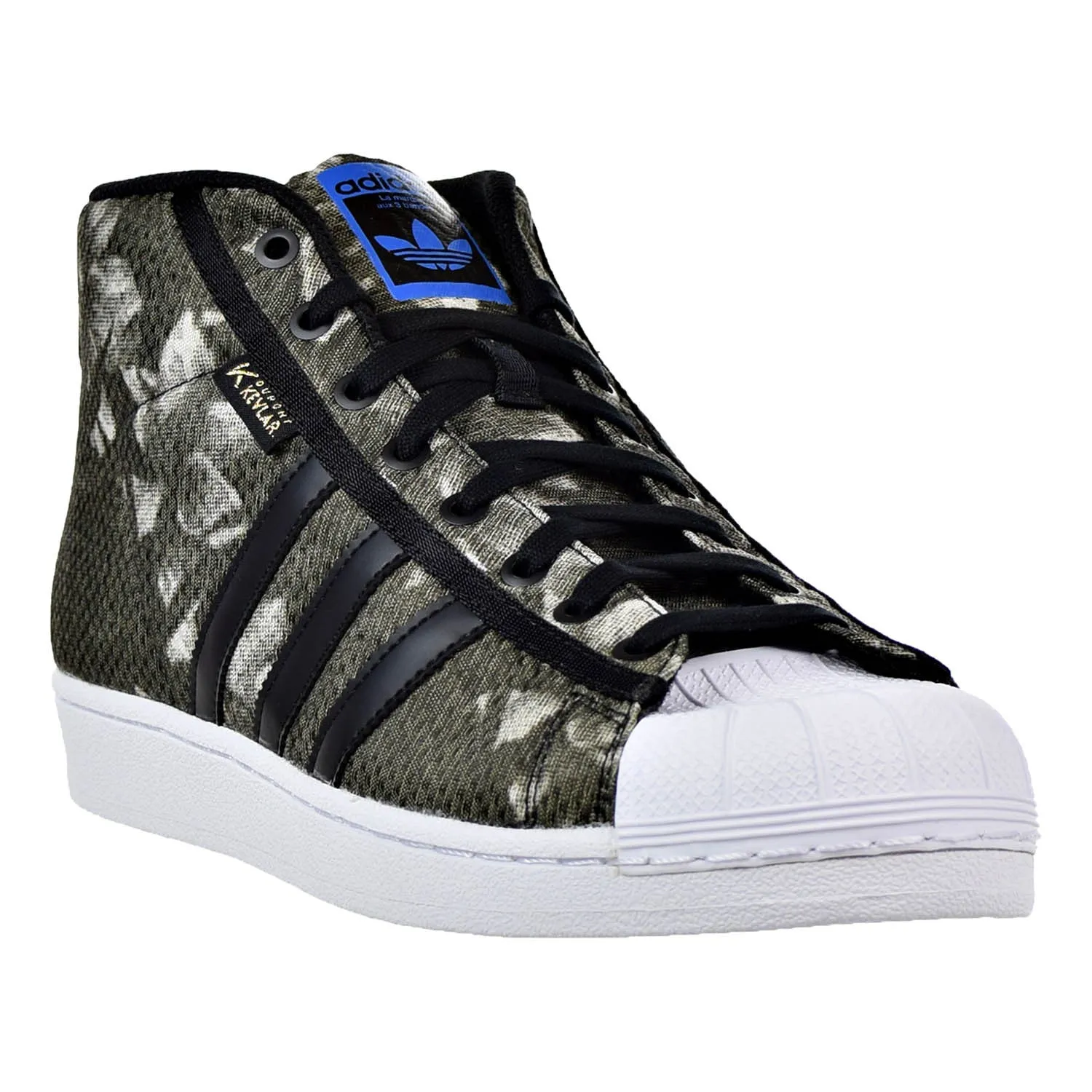 Adidas Pro Model Kevlar Men's Shoes Talc/Black/Blue