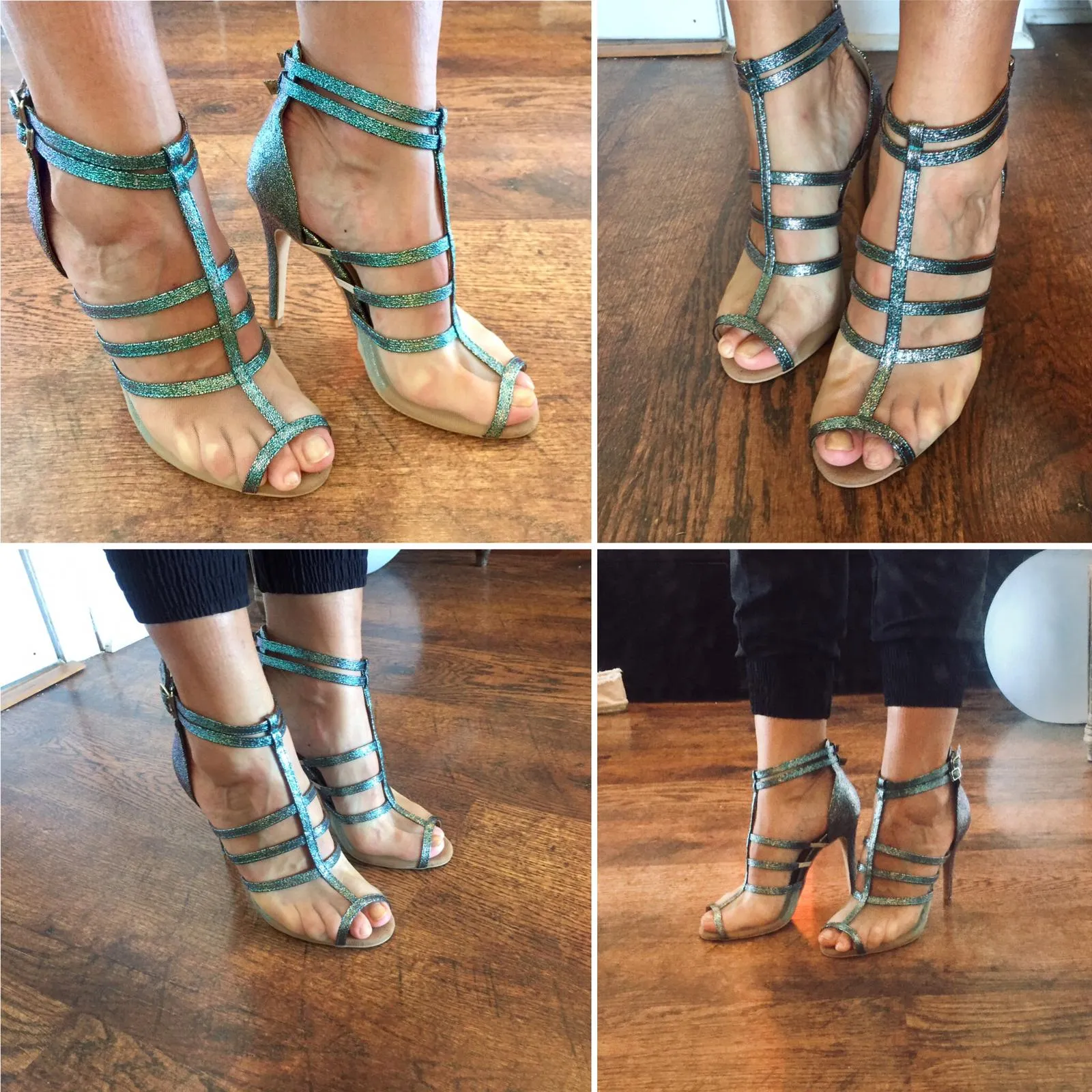 Arielle -  Mermaid look and mesh dance shoes (Street Sole)