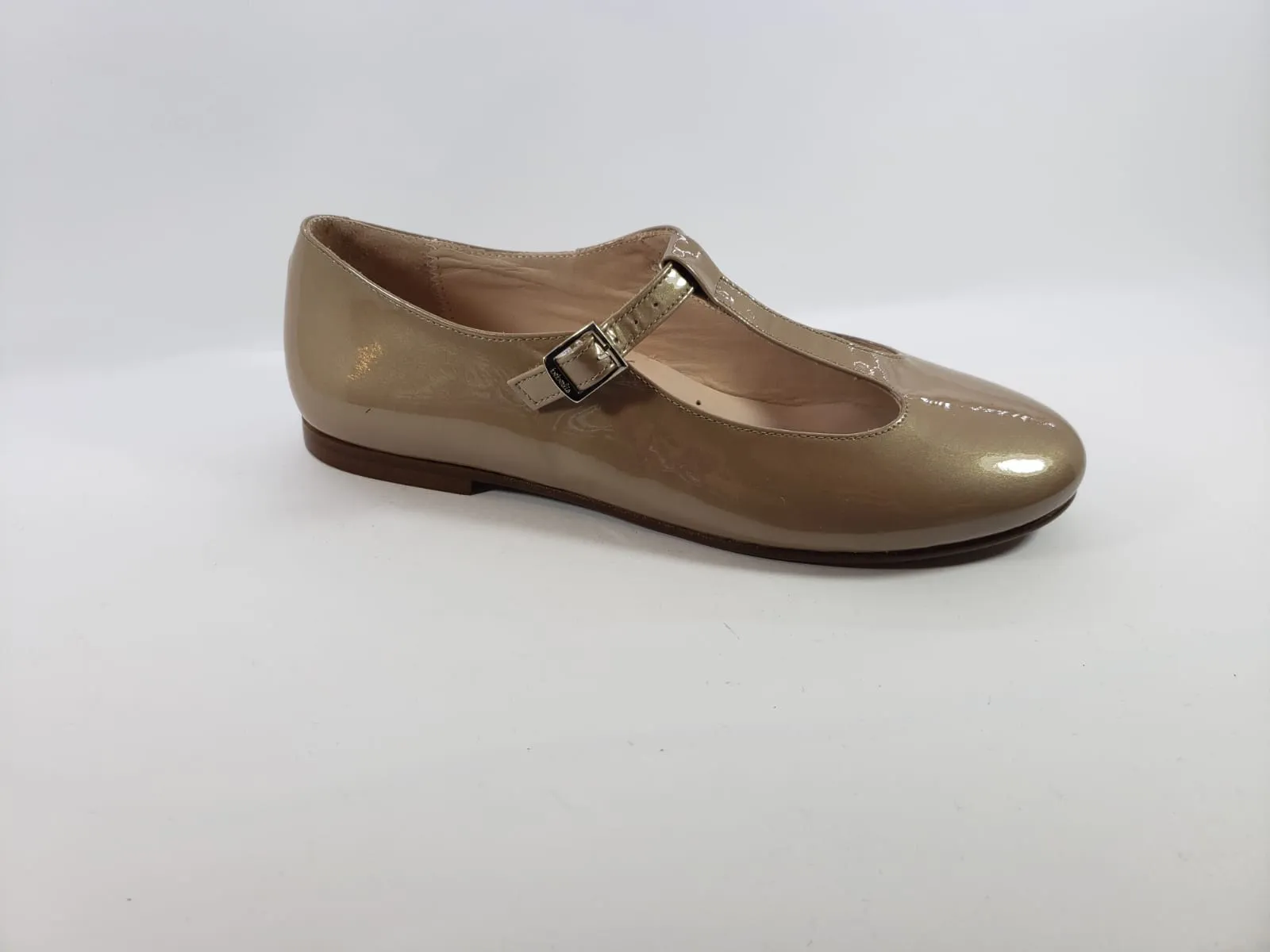 Beberlis Girls Patent Fango T-Strap