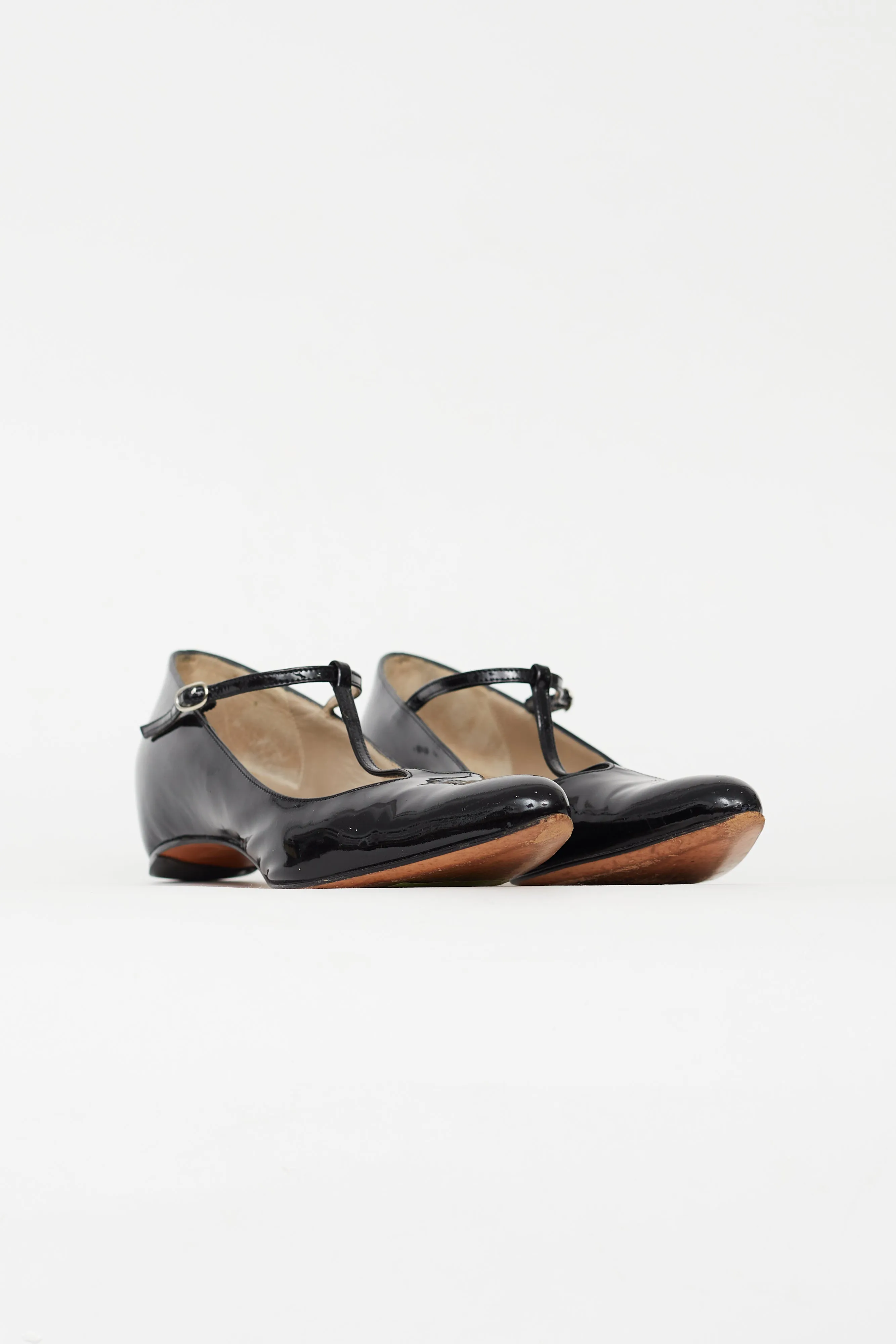 Black Patent Leather Mary Jane Flat