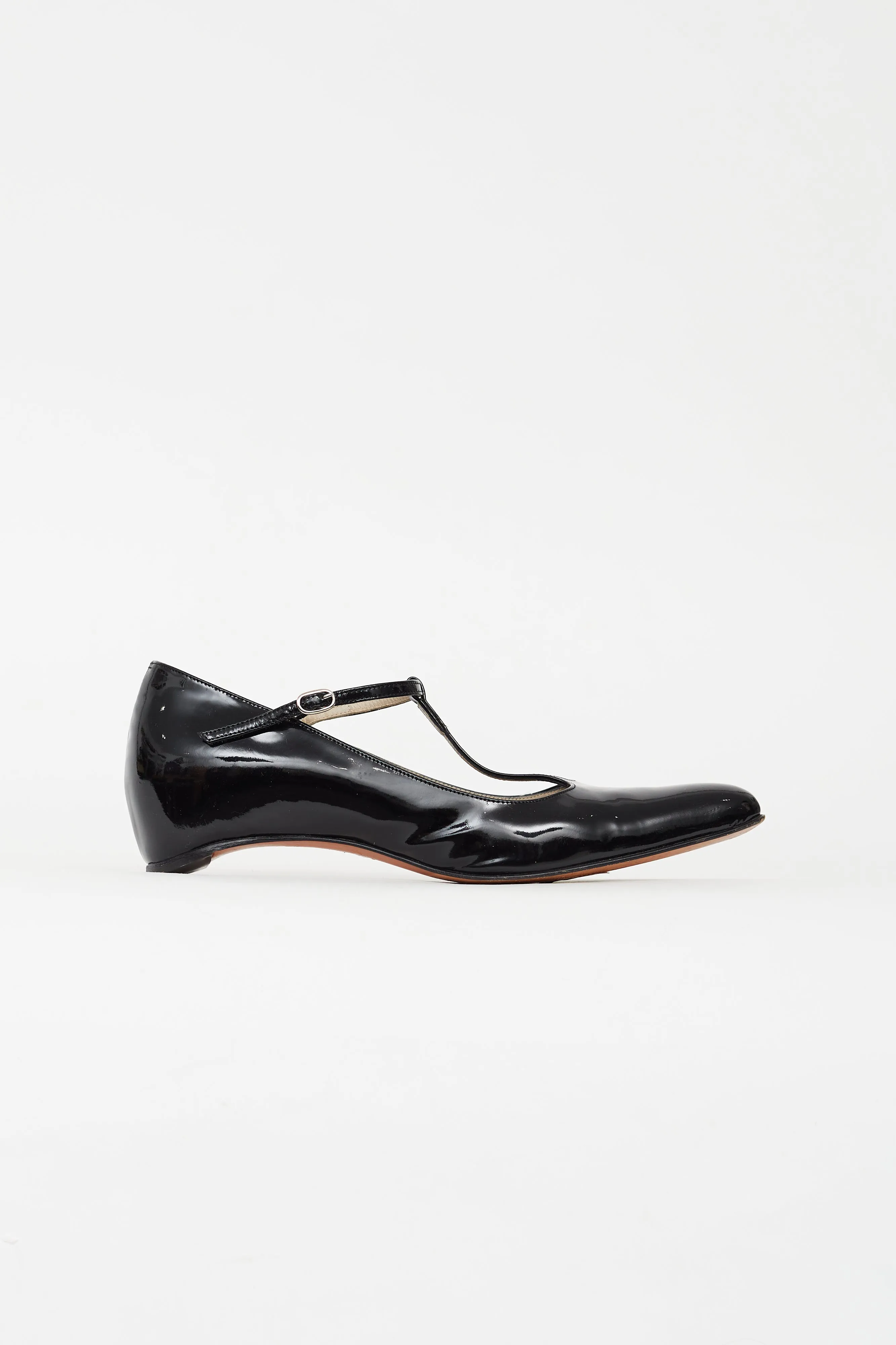 Black Patent Leather Mary Jane Flat