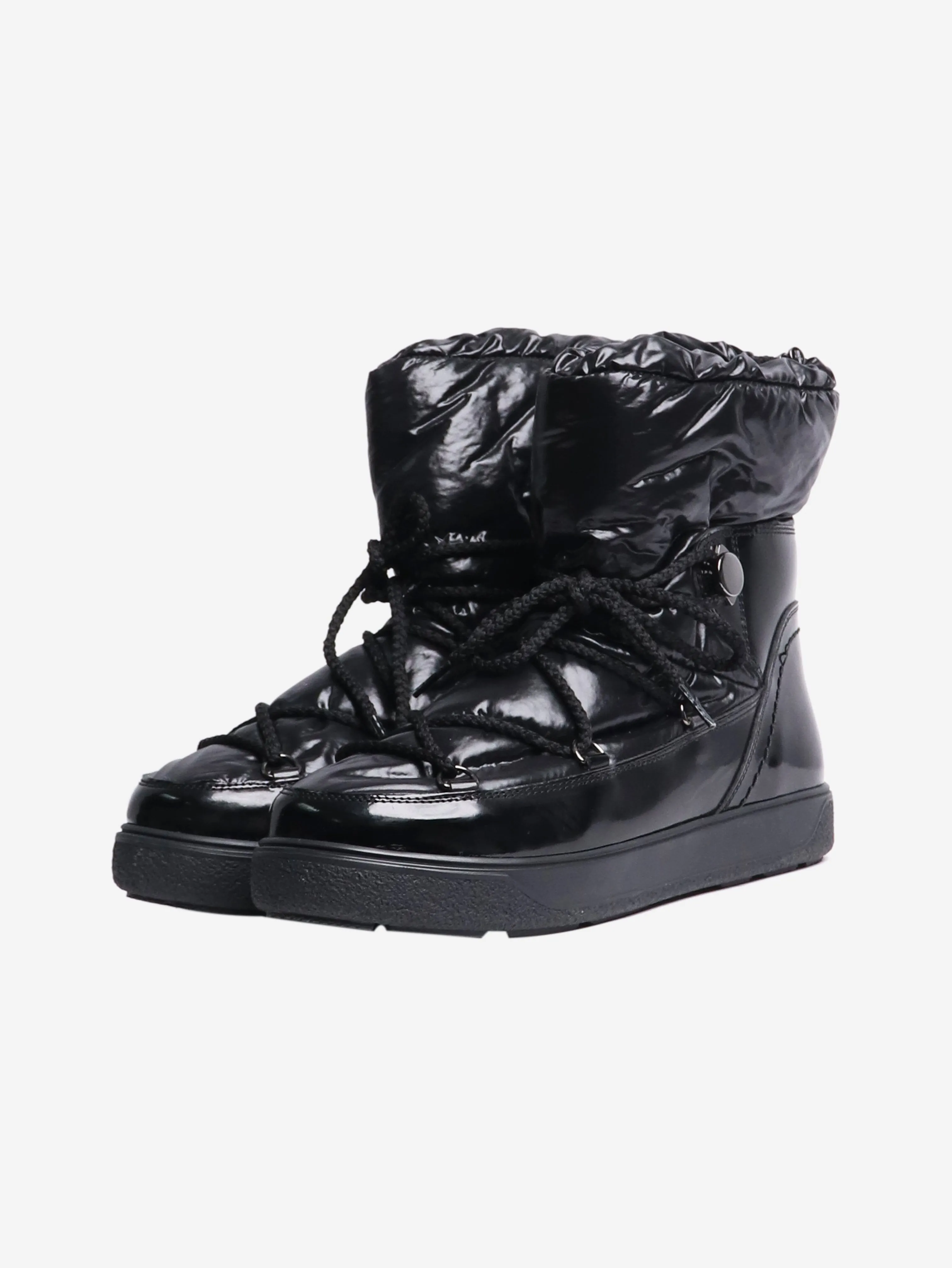 Black puffer boots - size EU 39