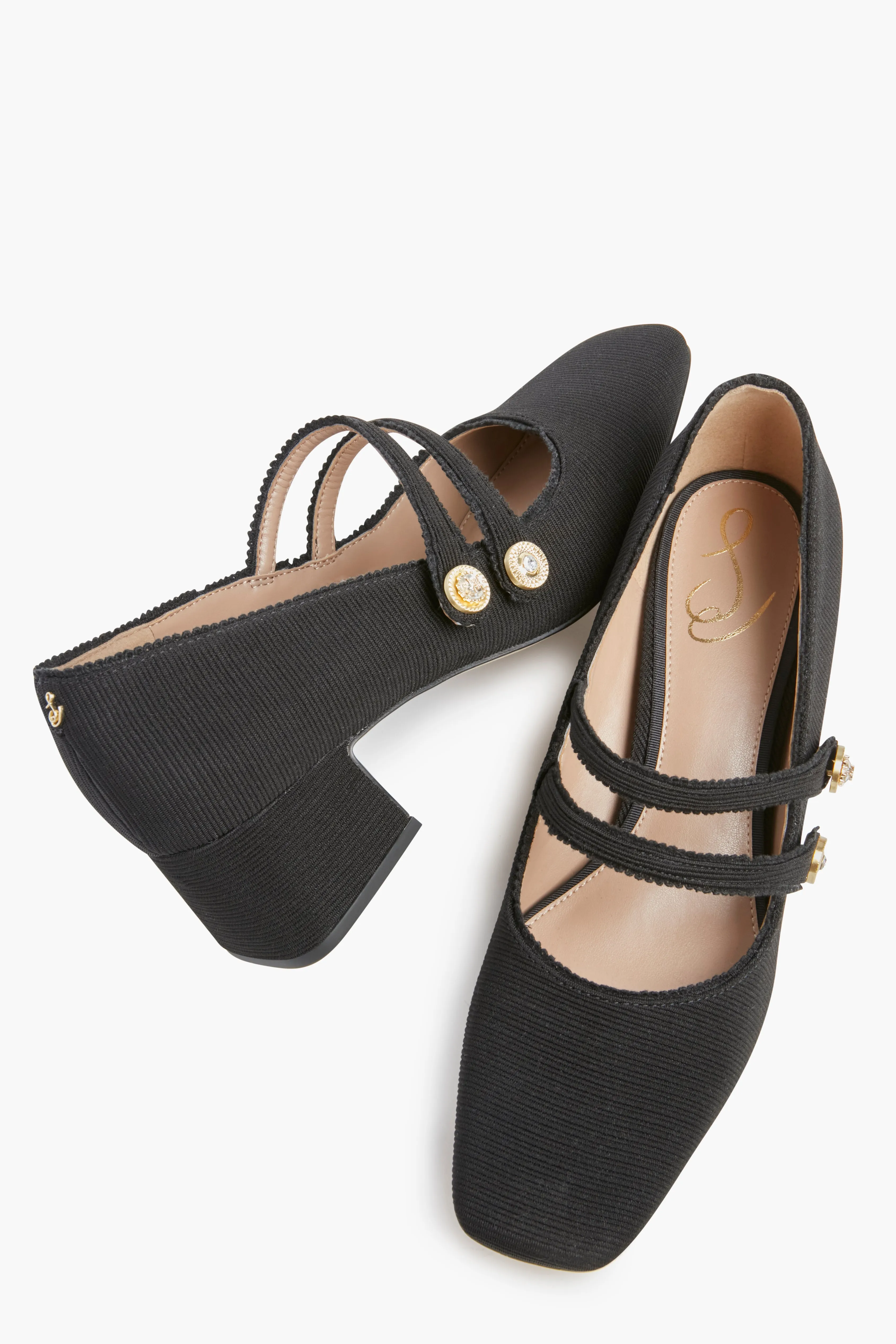 Black Tahira Heels