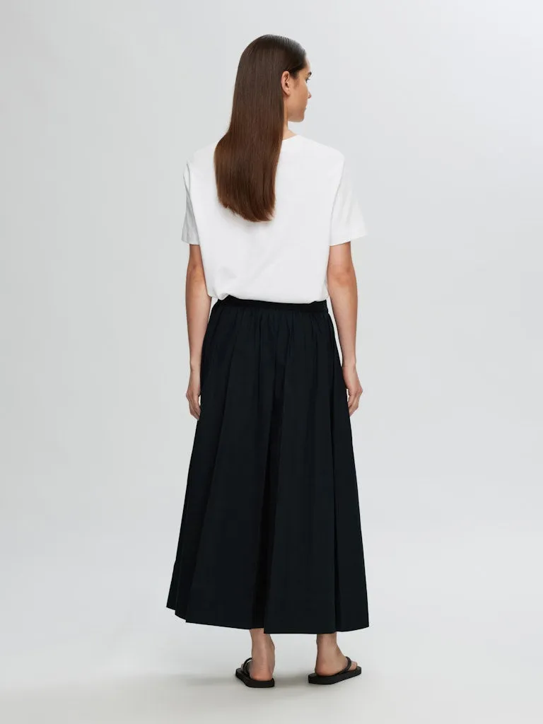 Blair-Libbie High Waisted Ankle Skirt Black