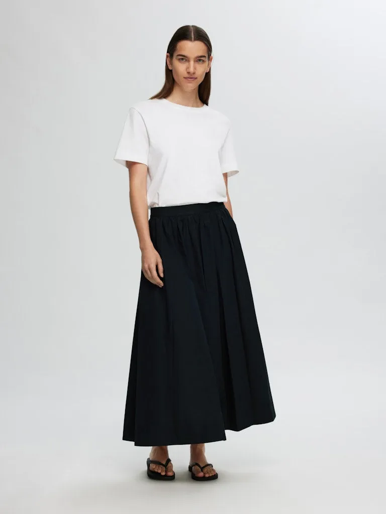 Blair-Libbie High Waisted Ankle Skirt Black