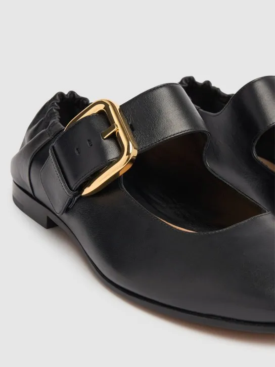 Bottega Veneta   10mm Astaire leather Mary Jane ballerina 