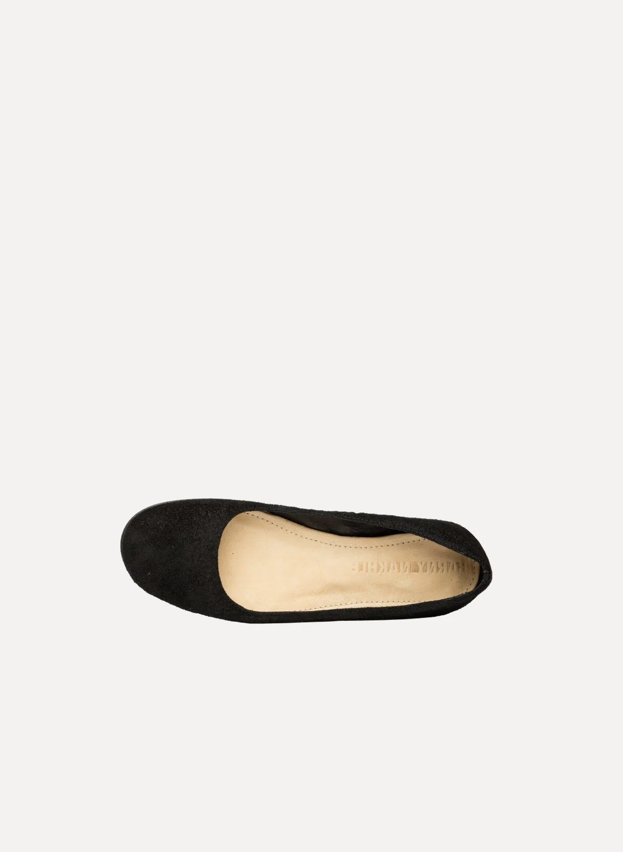Calf Paper Effect Flats