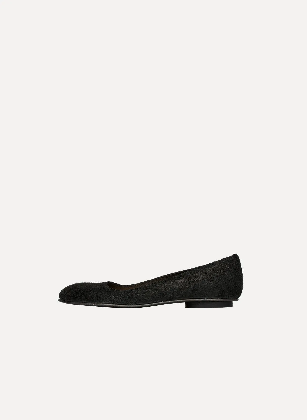Calf Paper Effect Flats