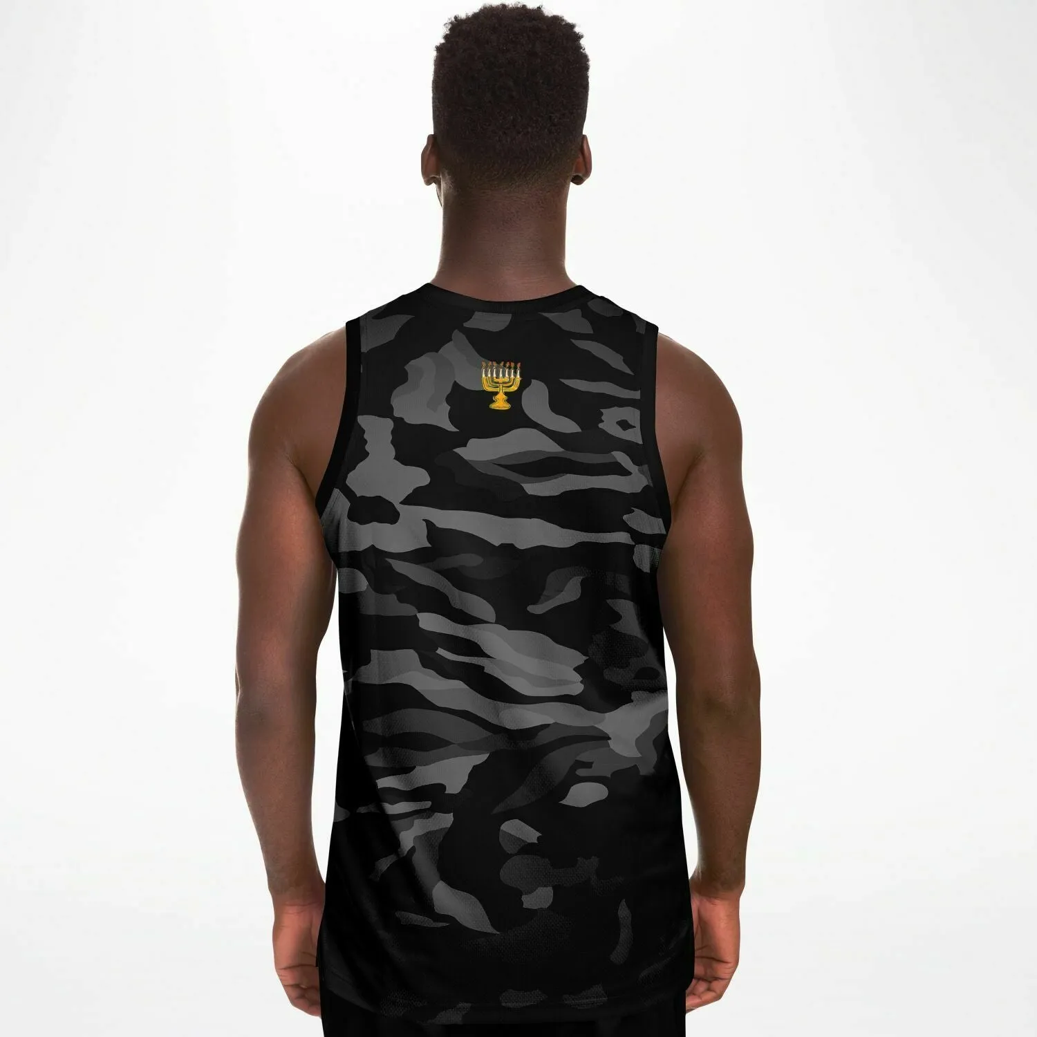 Camo Black Premium Fit Basketball Jersey
