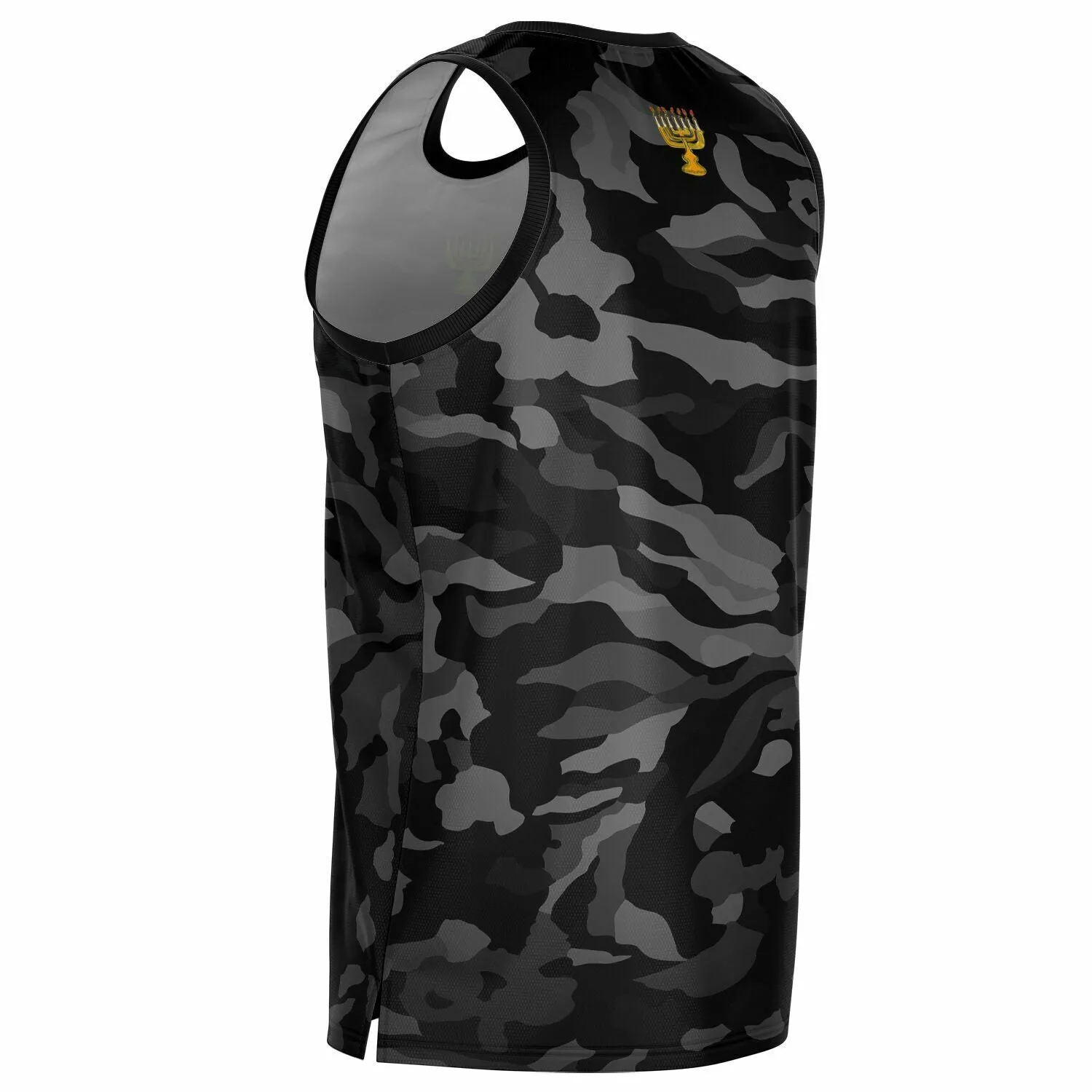 Camo Black Premium Fit Basketball Jersey