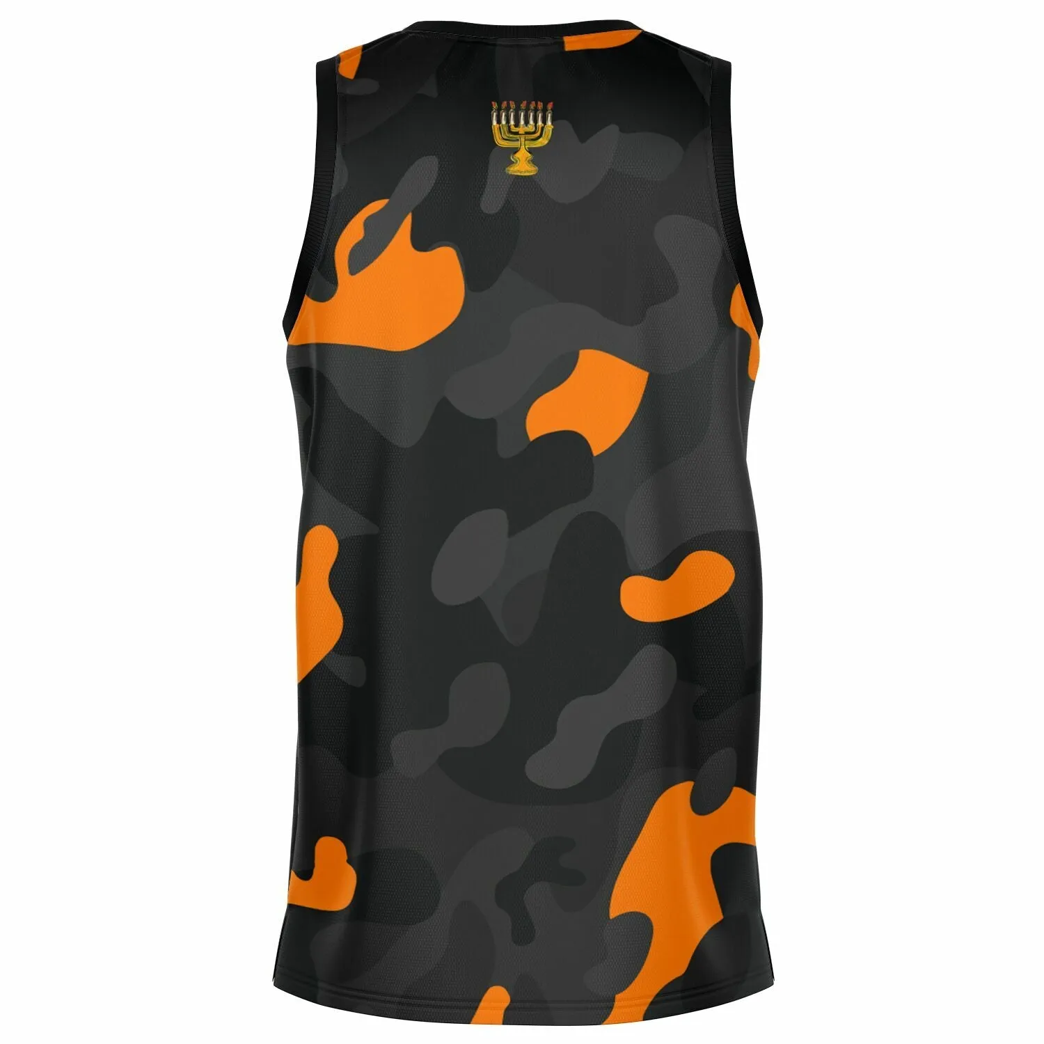 Camo Orange Premium Fit Basketball Jersey