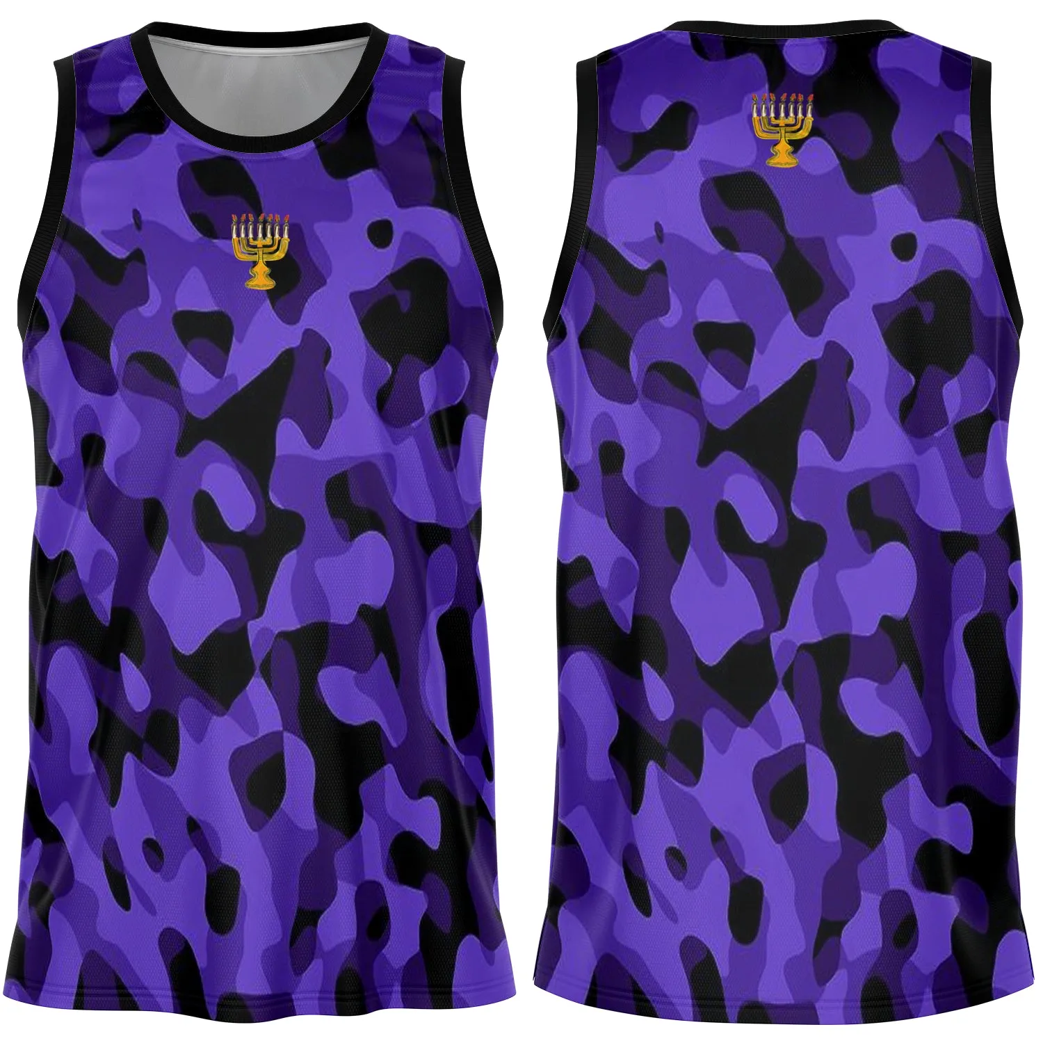 Camo Royal Purple Premium Fit Basketball Jersey