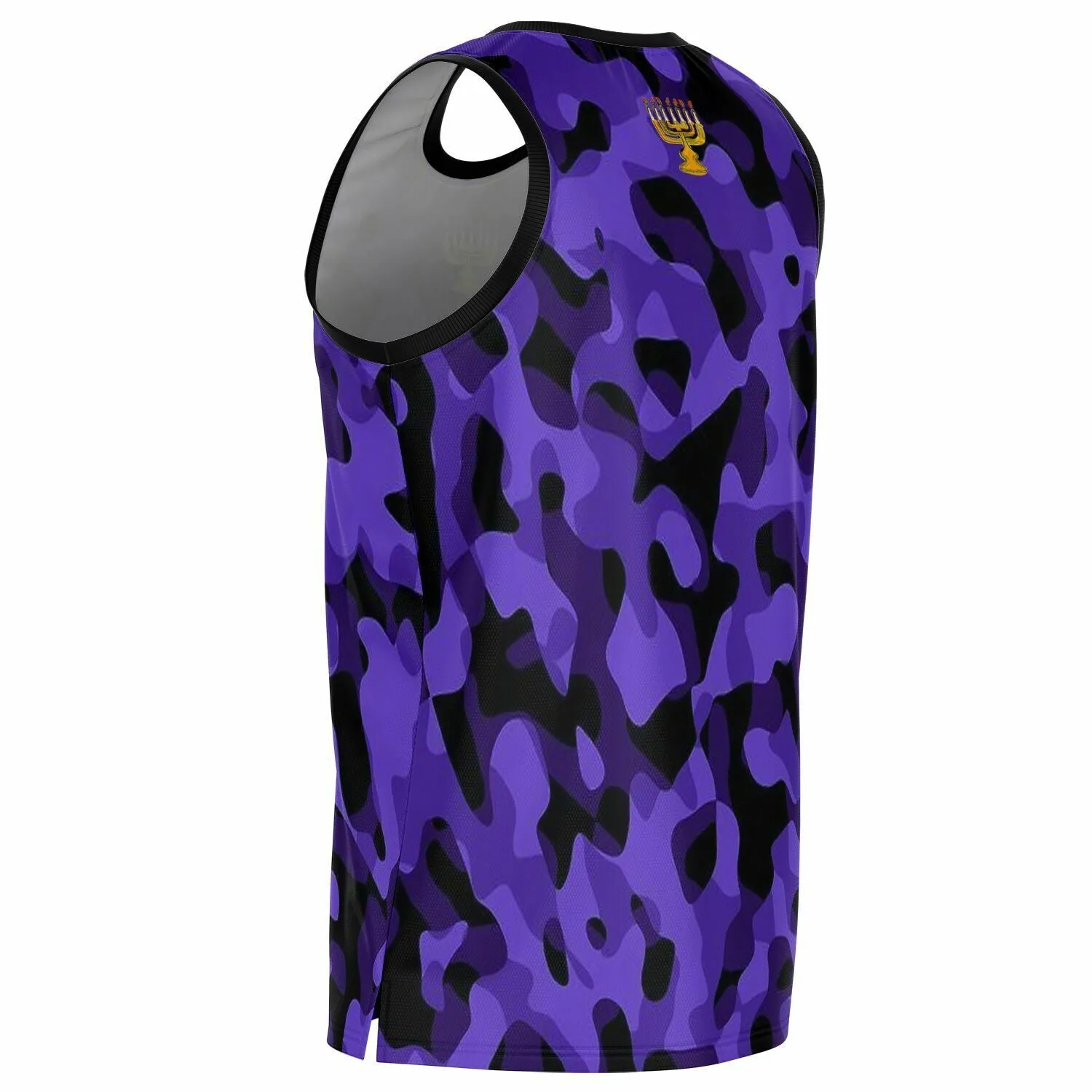 Camo Royal Purple Premium Fit Basketball Jersey