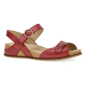 Candace Red Burnished Nappa