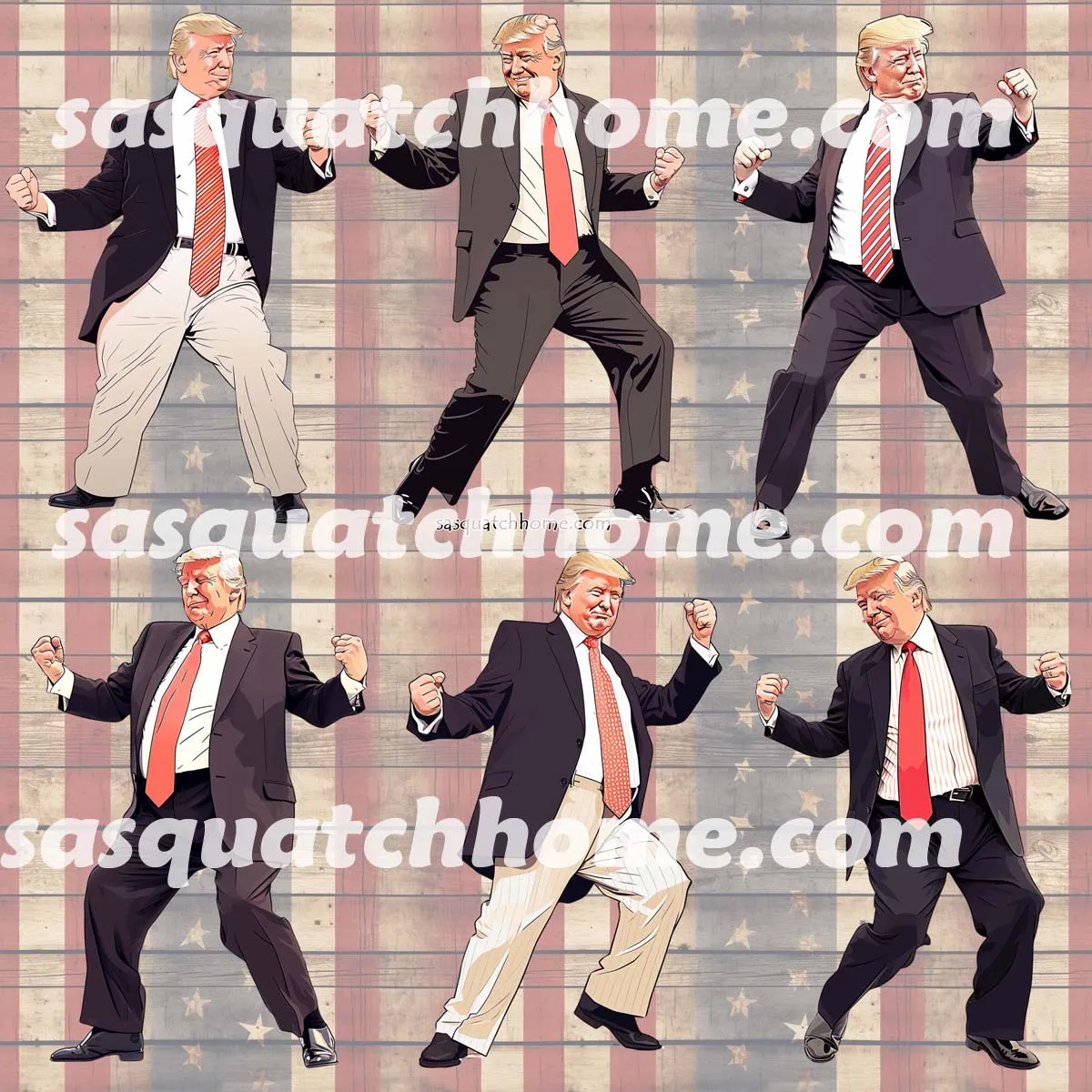 Children’s Holed Mule Clog Shoes, Donald Trump 2 Designs