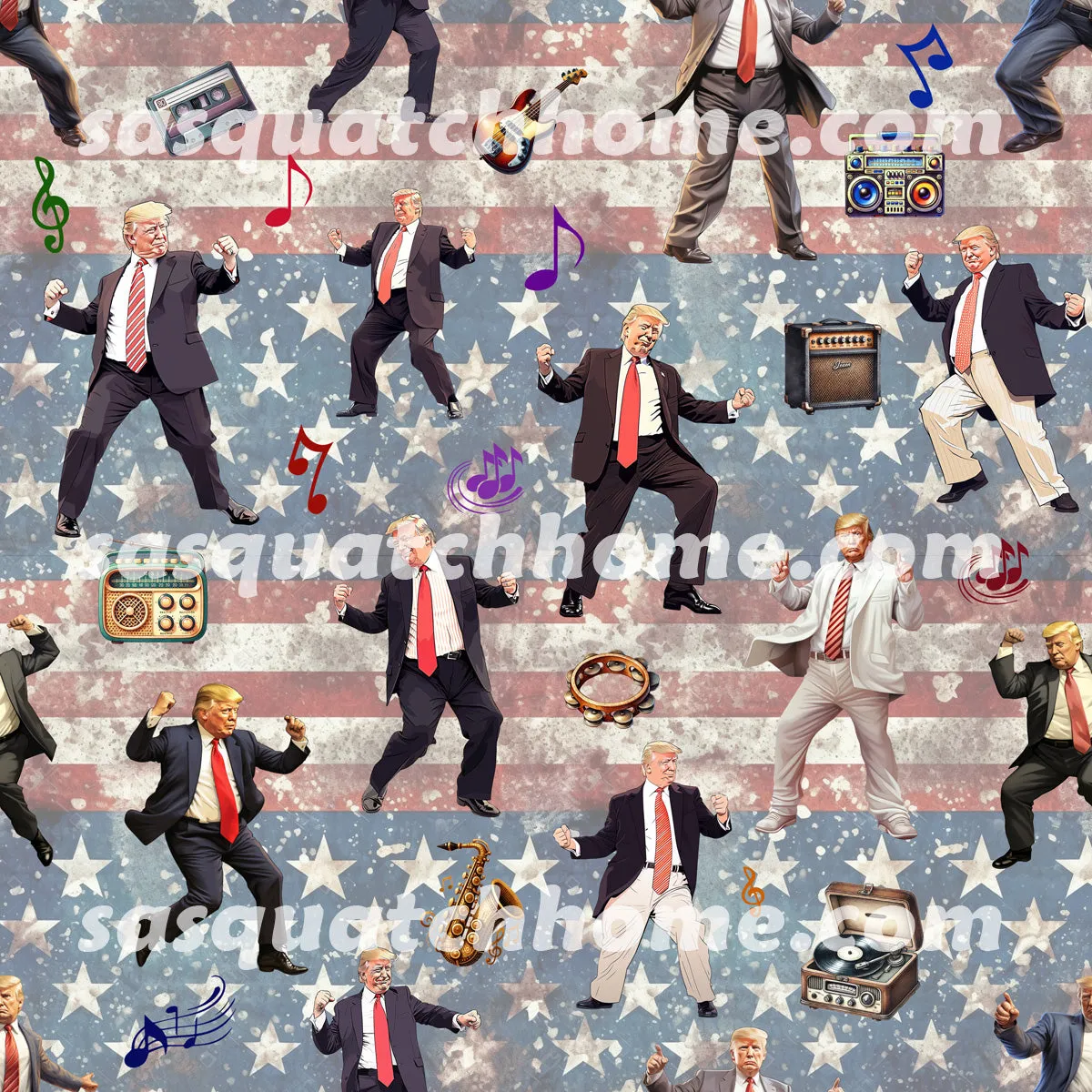 Children’s Holed Mule Clog Shoes, Donald Trump 2 Designs