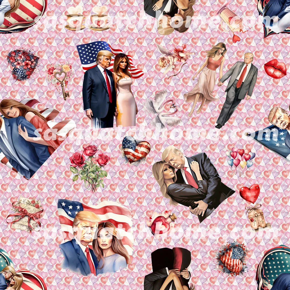 Children’s Holed Mule Clog Shoes, Donald Trump 2 Designs