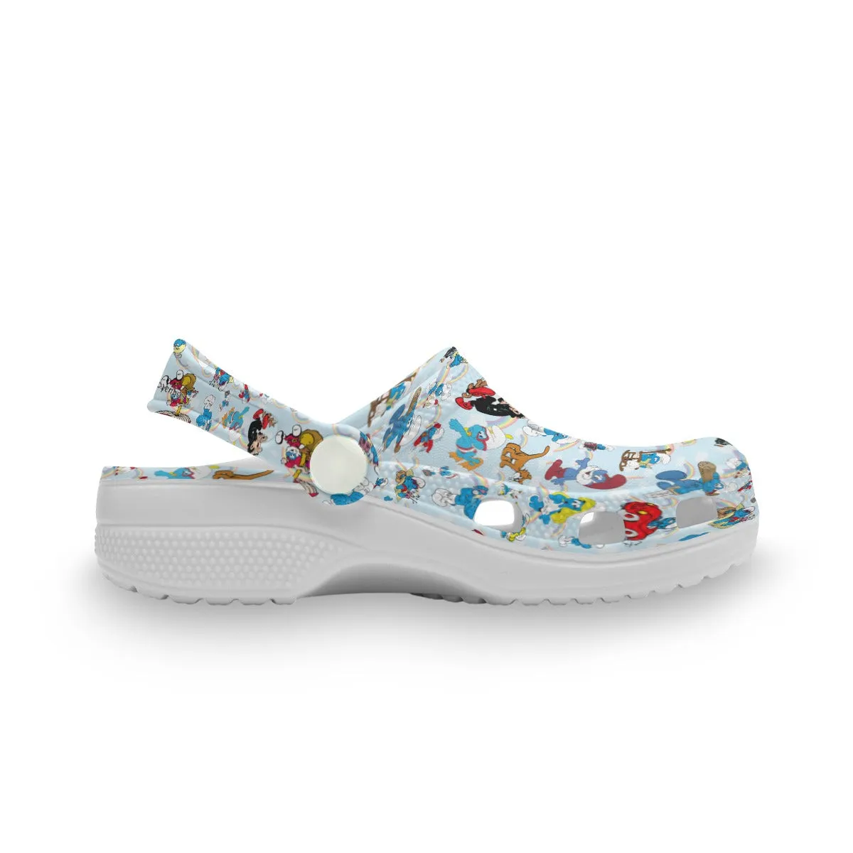 Children’s Holed Mule Clog Shoes, Misc 2 Designs, dragons, smurfs, zombies, western