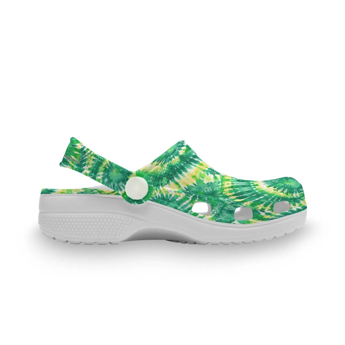 Children’s Holed Mule Clog Shoes, Tie Dye 1 Designs