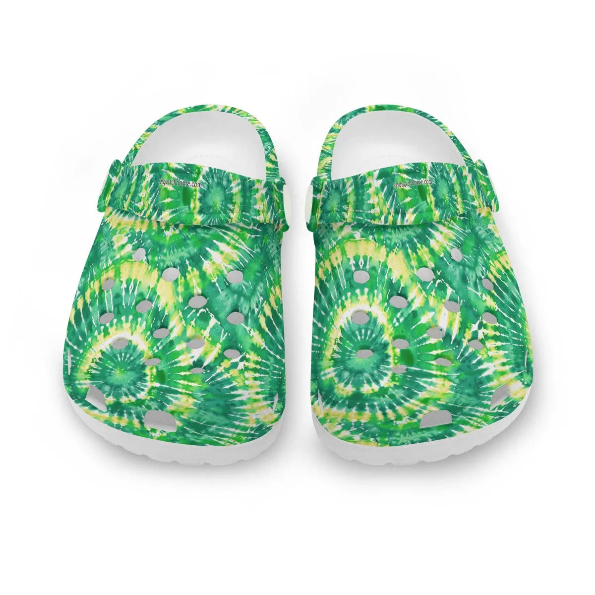 Children’s Holed Mule Clog Shoes, Tie Dye 1 Designs