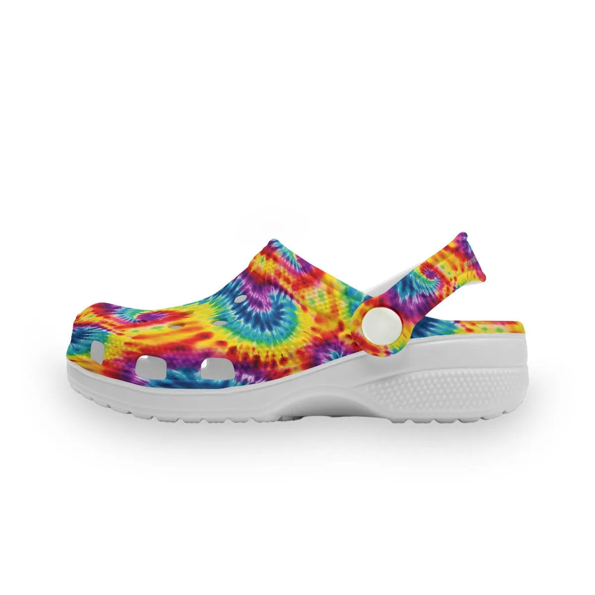 Children’s Holed Mule Clog Shoes, Tie Dye 2 Collection