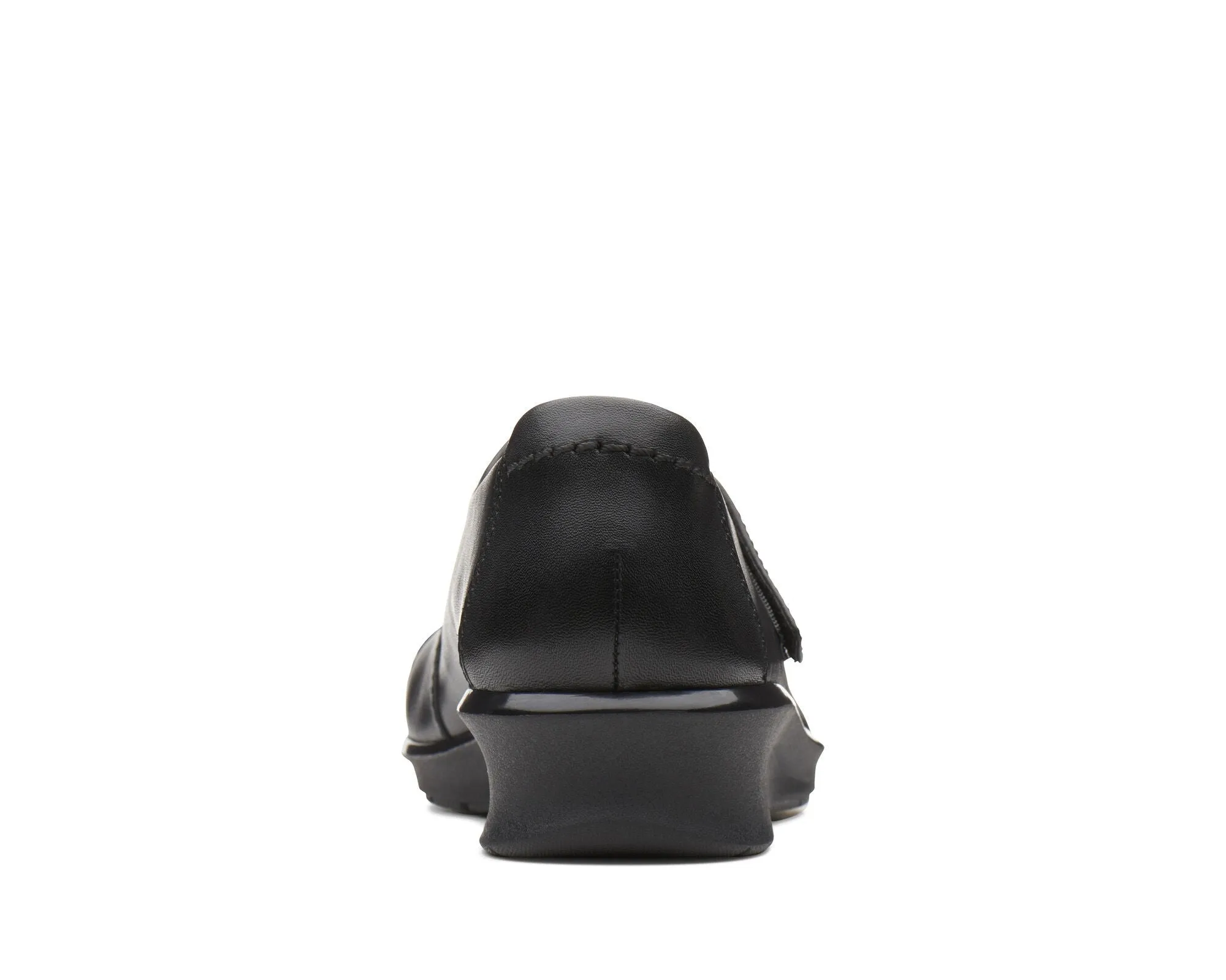 Clarks Hope Henley Black Leather Standard Width