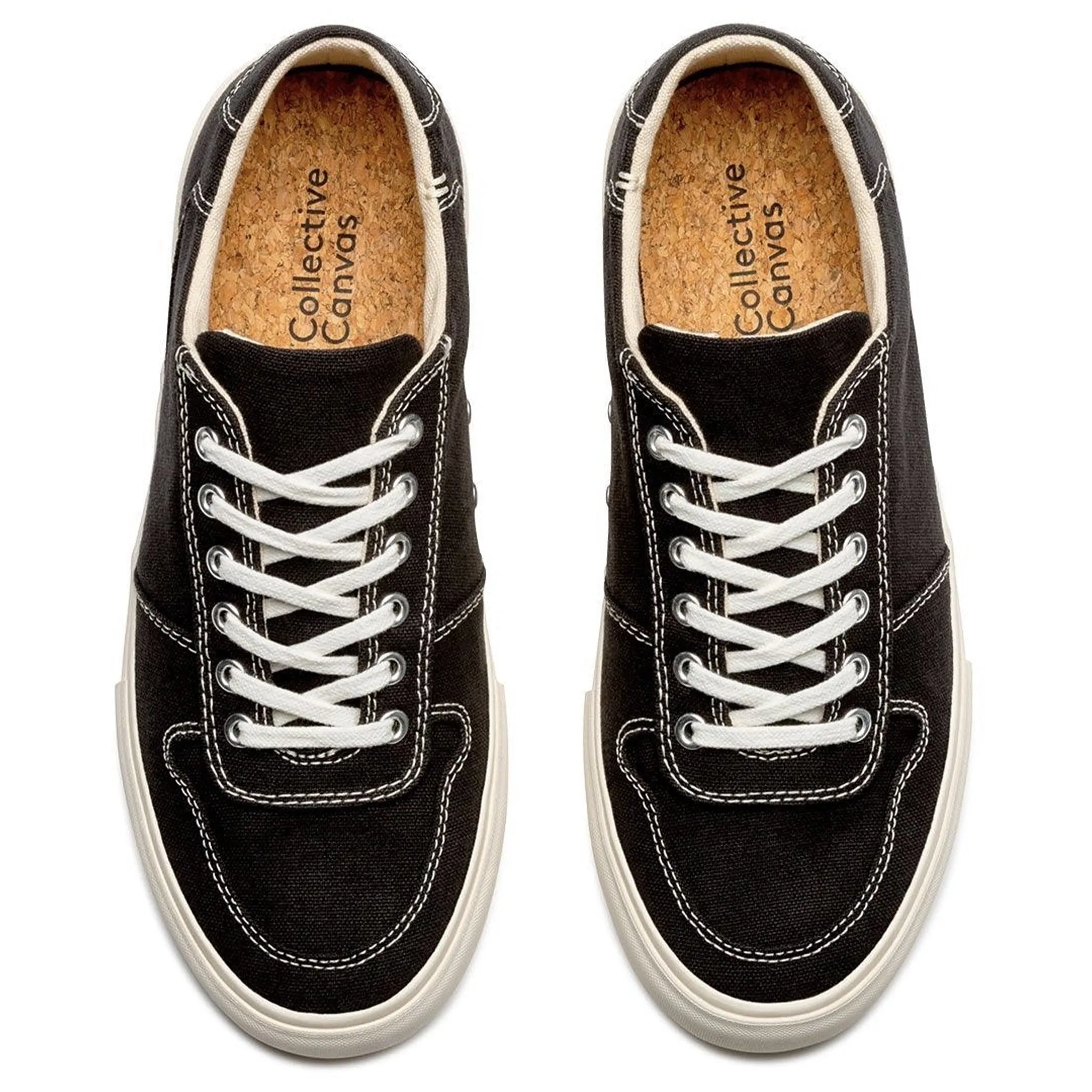 Collective Canvas Bal Shoes - Black & White