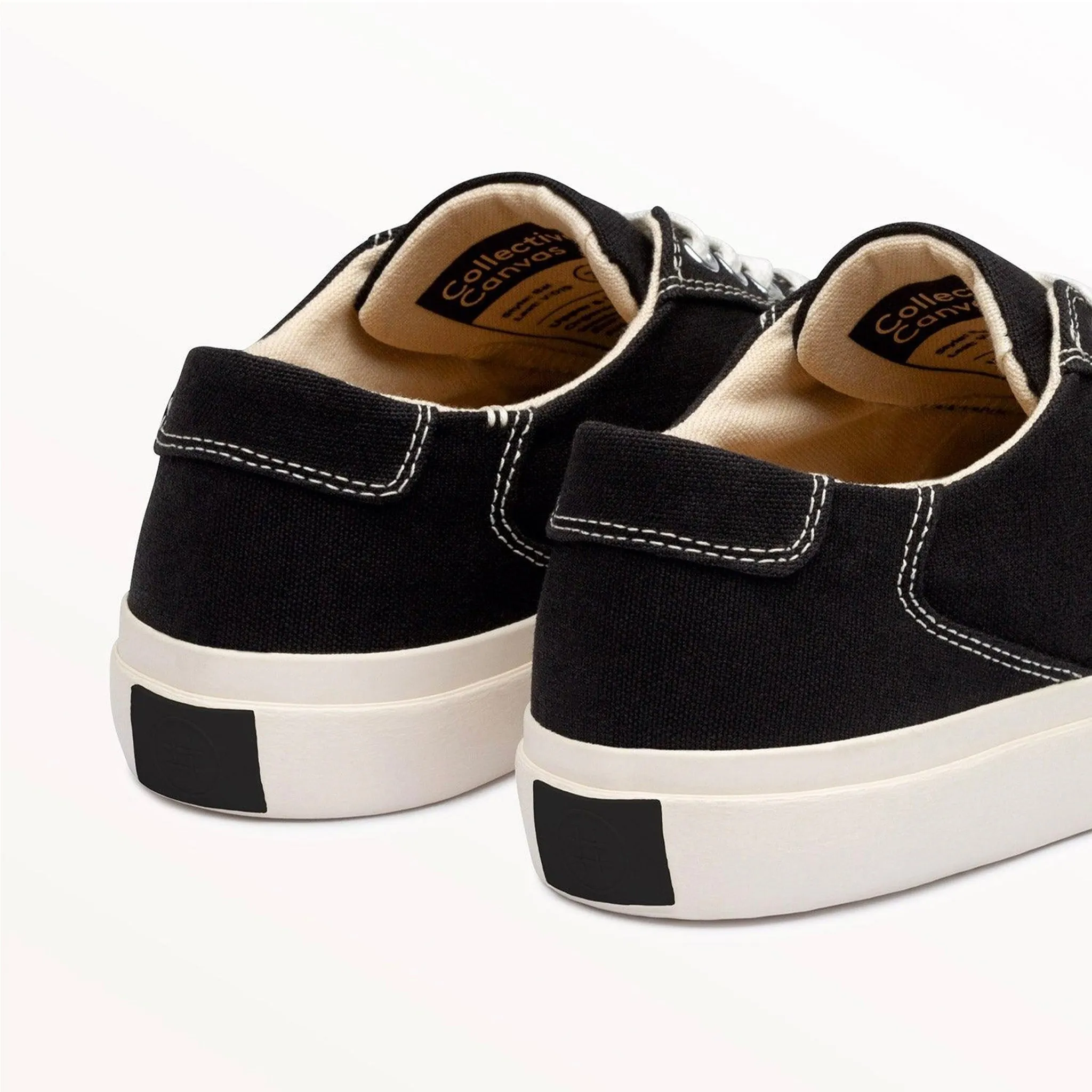 Collective Canvas Bal Shoes - Black & White