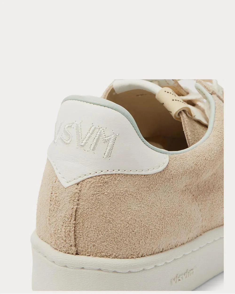 Corda-Folk Leather-Trimmed Suede  Beige low top sneakers
