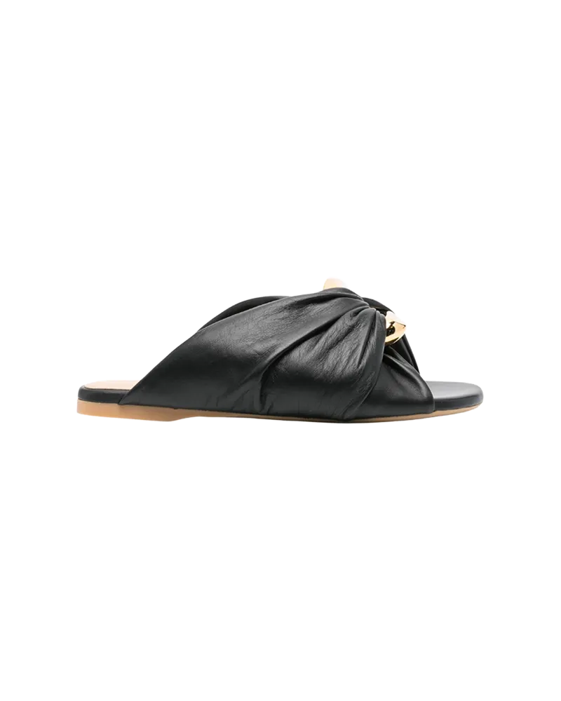 Corner Leather Flats