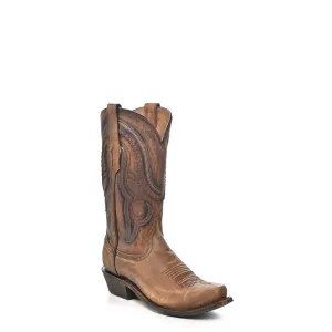 Corral Mens Gold Cowhide Leather Cowboy Boots 10 EE