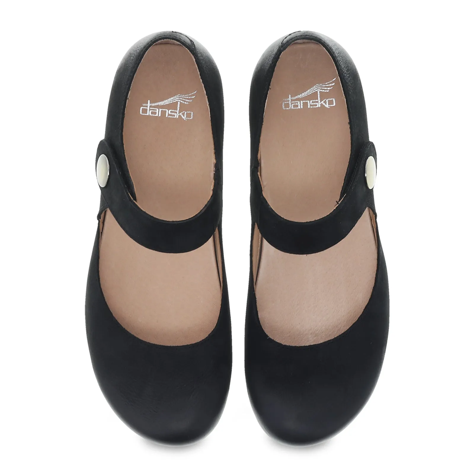 Dansko Beatrice Mary Jane (Women) - Black Burnished Nubuck