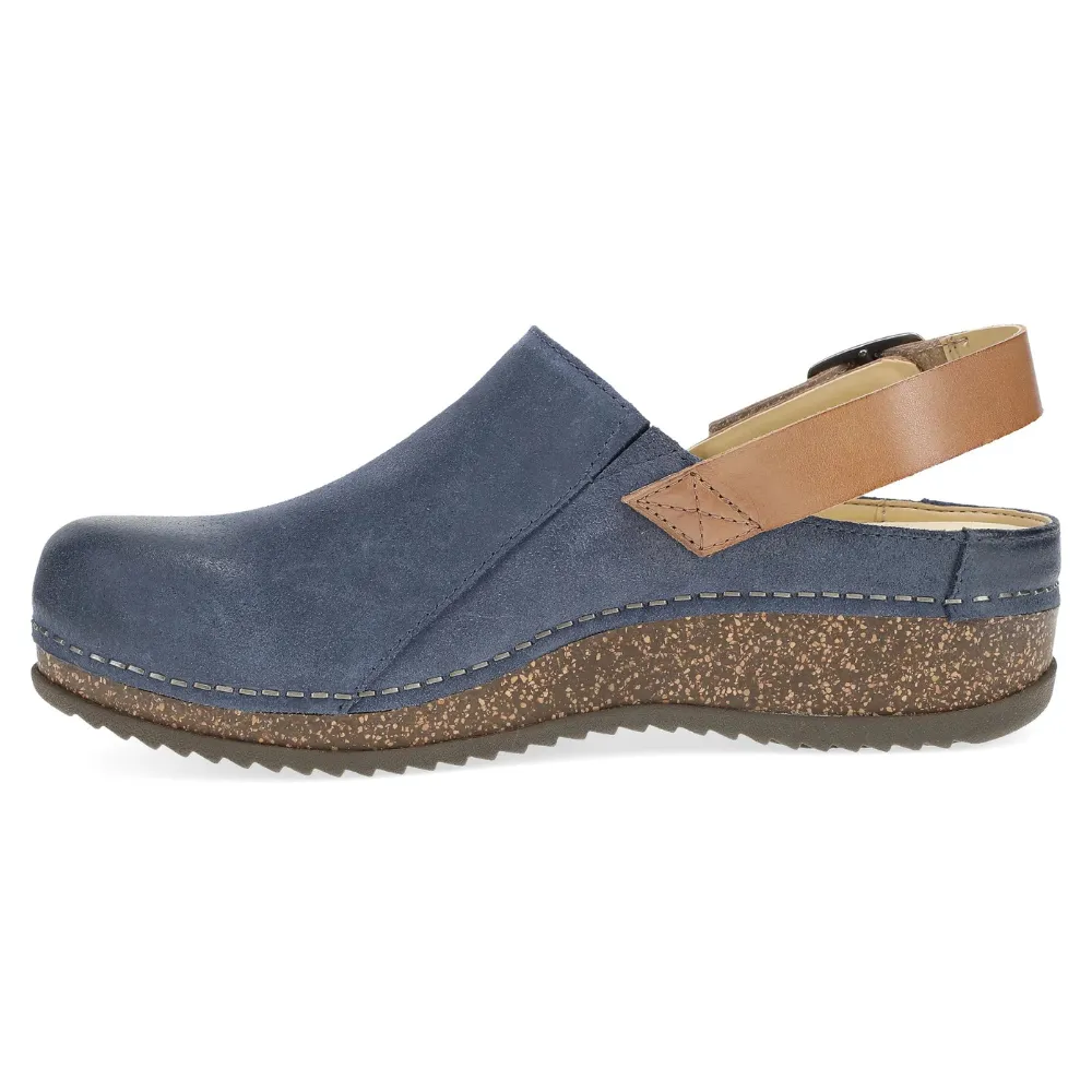 Dansko Merrin Blue Burnished Suede Mule (Women's)