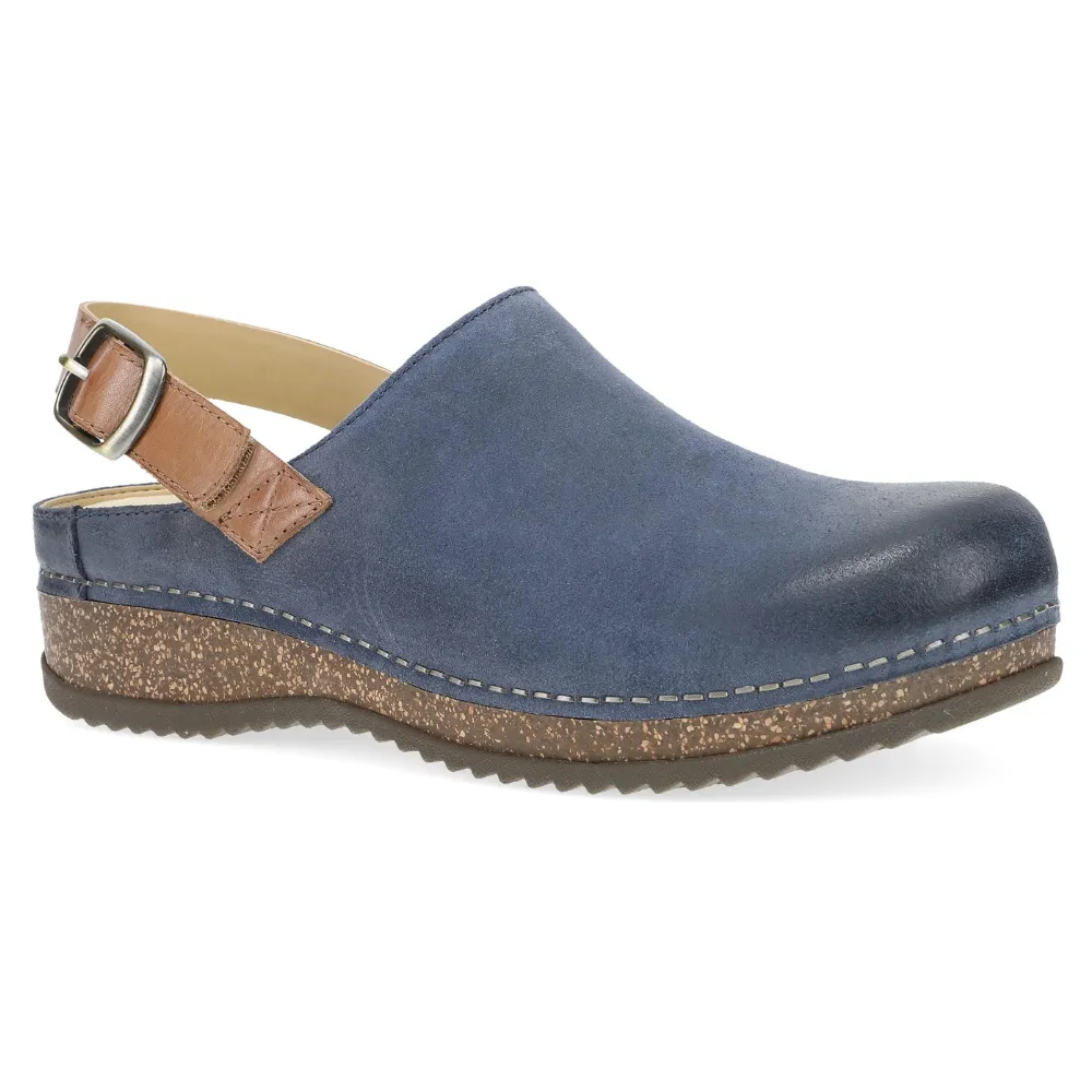 Dansko Merrin Blue Burnished Suede Mule (Women's)
