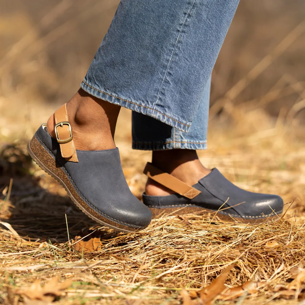 Dansko Merrin Blue Burnished Suede Mule (Women's)