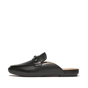 DELICATO Crystal-Cluster Soft Leather Mules