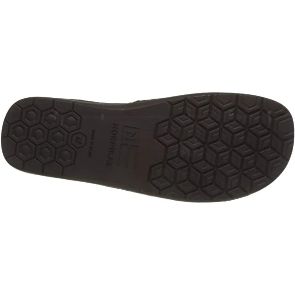 Dublin Brown 131 Nordikas Comfy Slide Mens Slippers