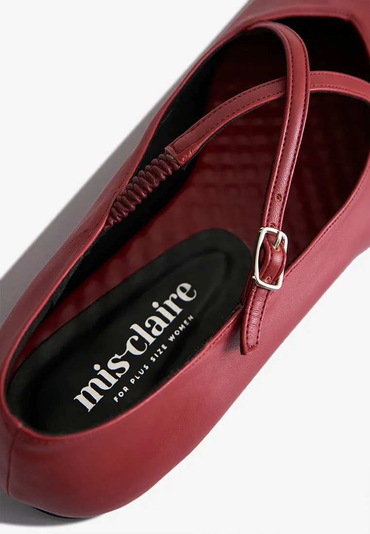Eboni Adjustable Mary Janes Flats