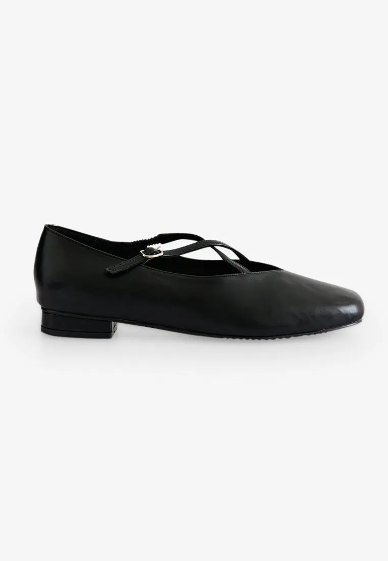 Eboni Adjustable Mary Janes Flats