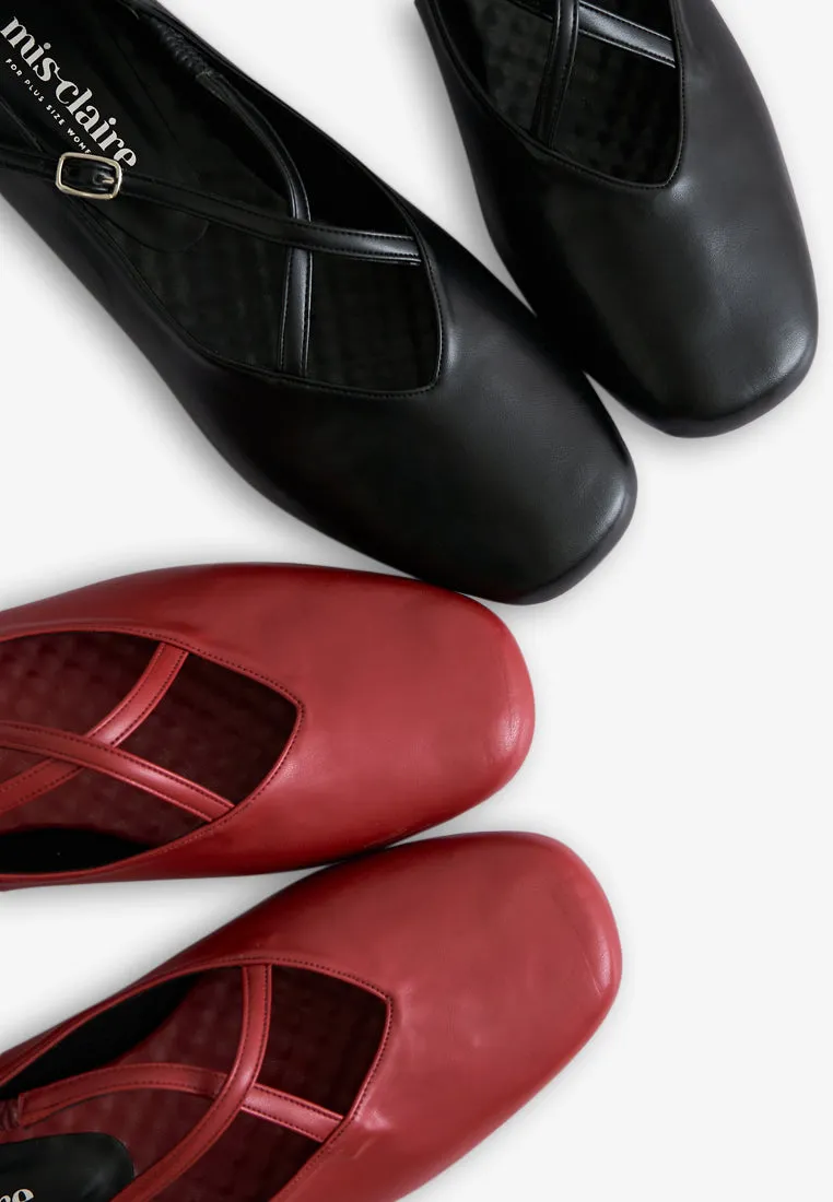 Eboni Adjustable Mary Janes Flats