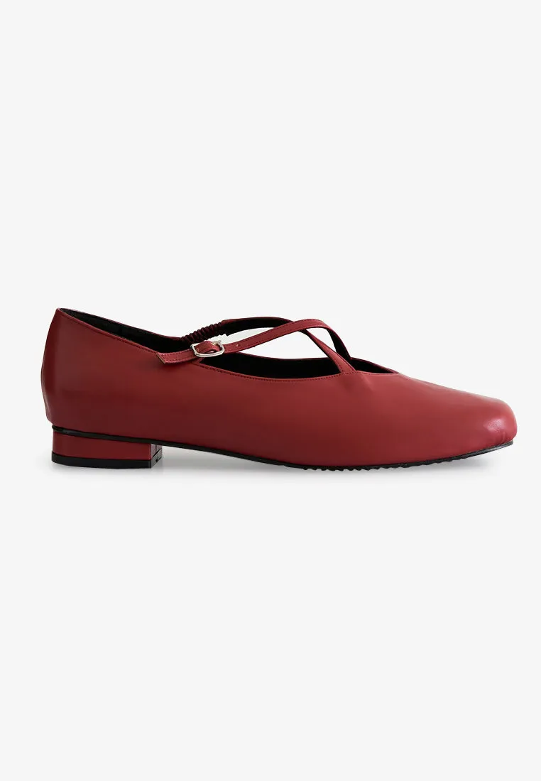 Eboni Adjustable Mary Janes Flats